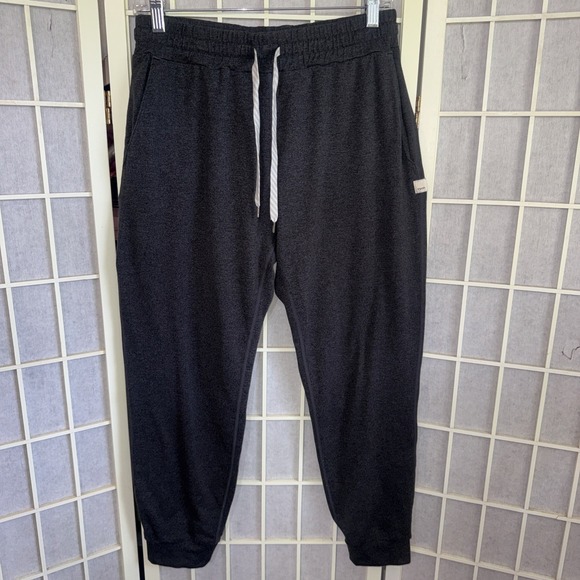 Vuori Pants - Vuori Performance Jogger Charcoal Heather Athletic Lounge Sweat Pants Sz Medium